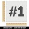 #1 Number One Fun Text Wall Cookie DIY Craft Reusable Stencil